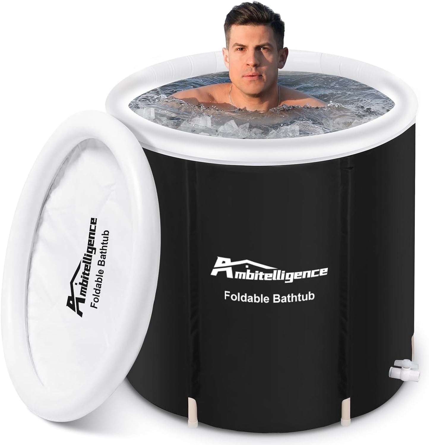 Recovery Ice Tub Foldable Bathtub Outdoor Portable Cold Water Therapy