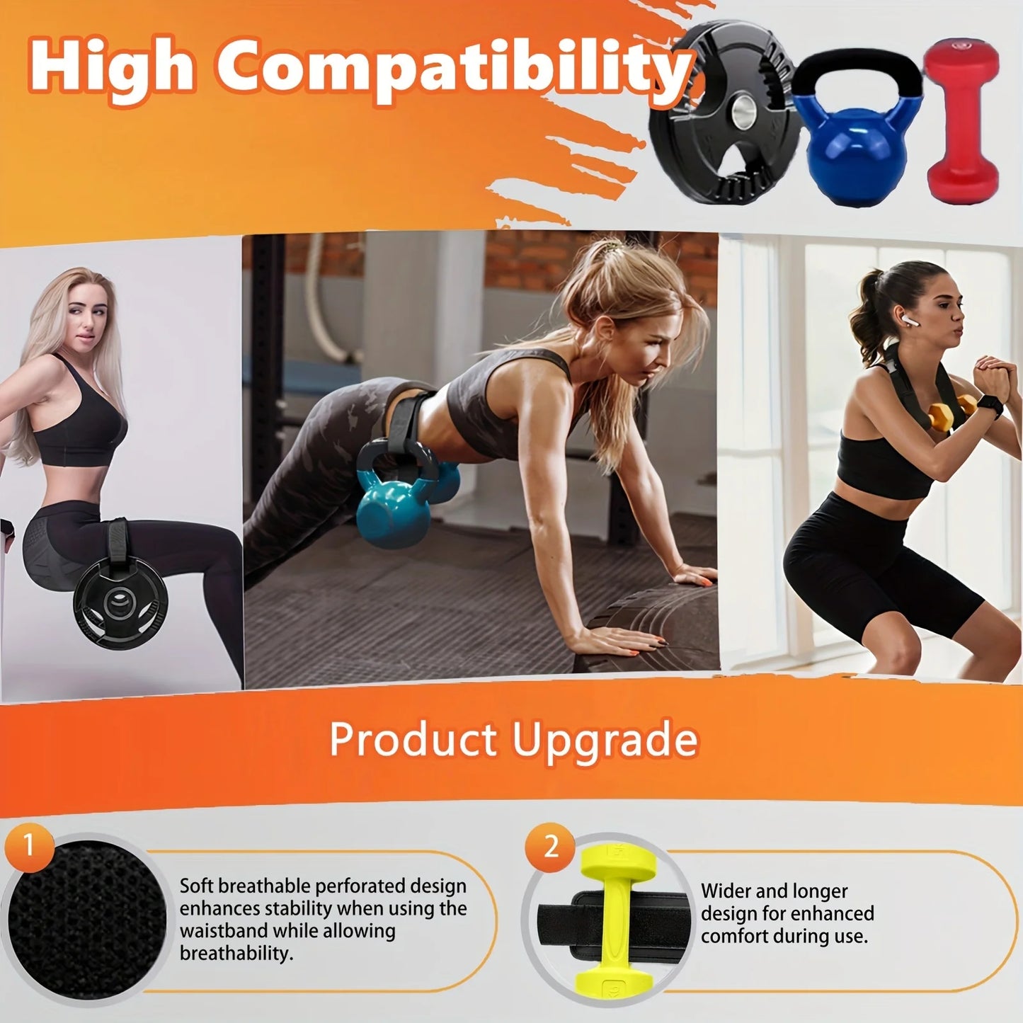 1Pc Pro-Grade Hip Thrust Belt