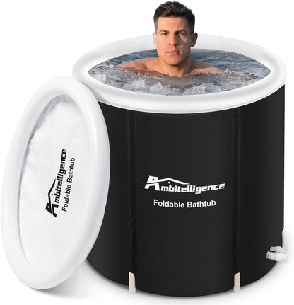 Recovery Ice Tub Foldable Bathtub Outdoor Portable Cold Water Therapy 