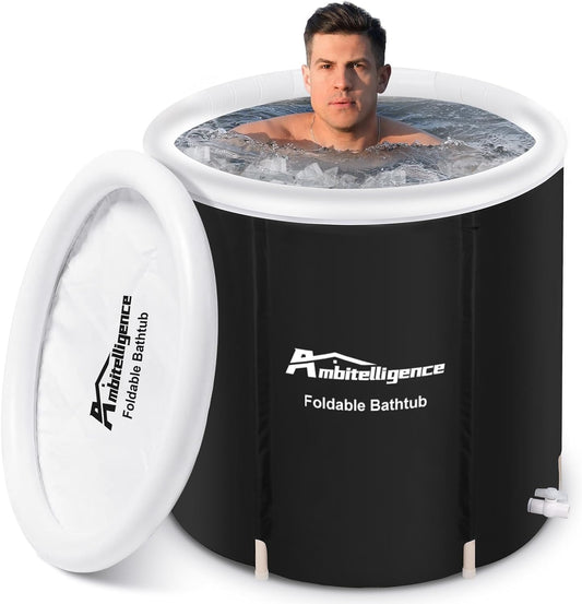 Recovery Ice Tub Foldable Bathtub Outdoor Portable Cold Water Therapy 
