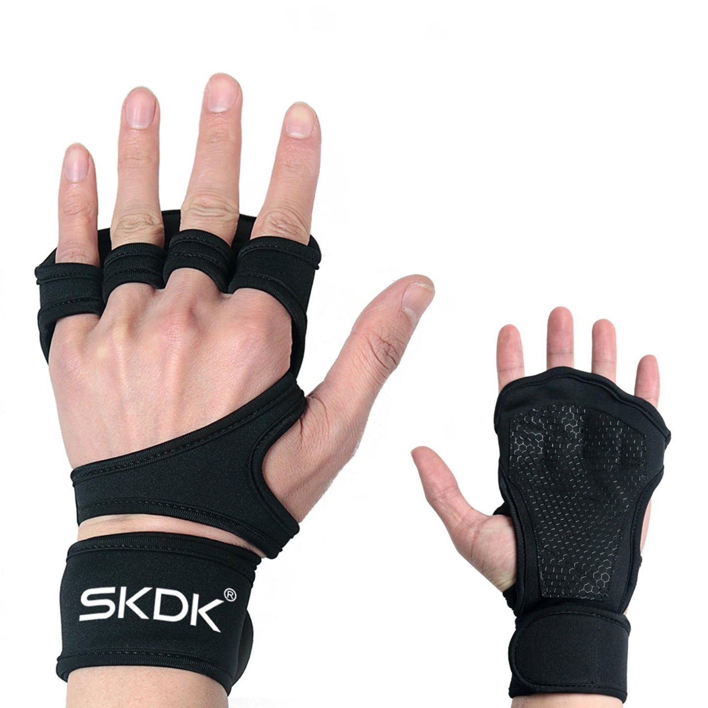 lifting gloves with straps	