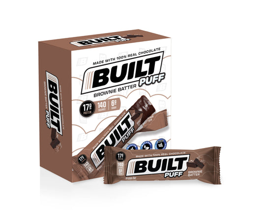 Puff Protein Bar, Collagen, Gluten Free, Brownie Batter, 1.41Oz Bars, 4 Count Box