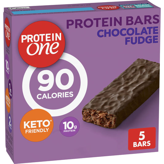 90 Calorie Protein Bars, Chocolate Fudge, Keto Friendly, 5 Ct
