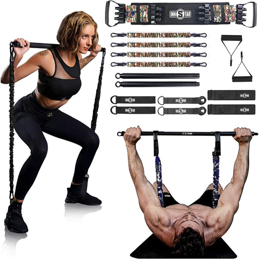 Portable Gym Kit for Home Gym Power Lifting Resistance