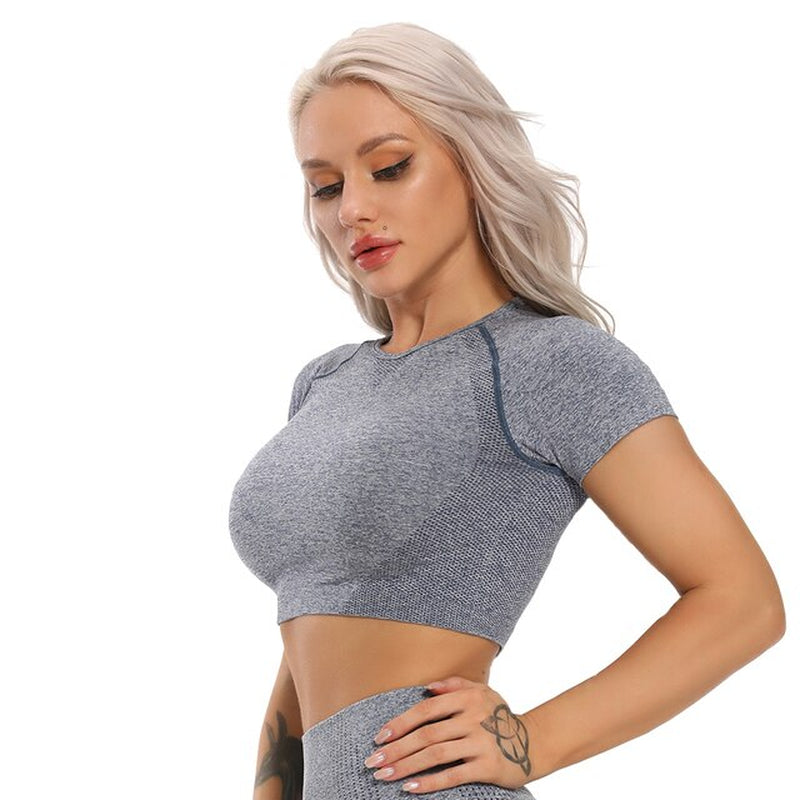 cropped workout tee	