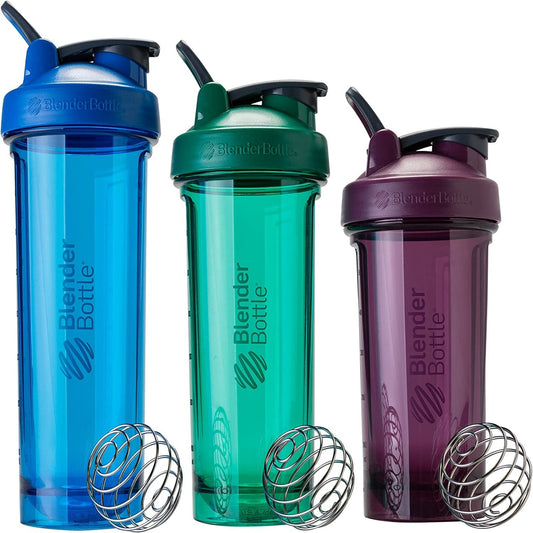 Shaker Bottle Pro Series Perfect for Protein Shakes and Pre Workout, 28-Ounce, Pebble Grey