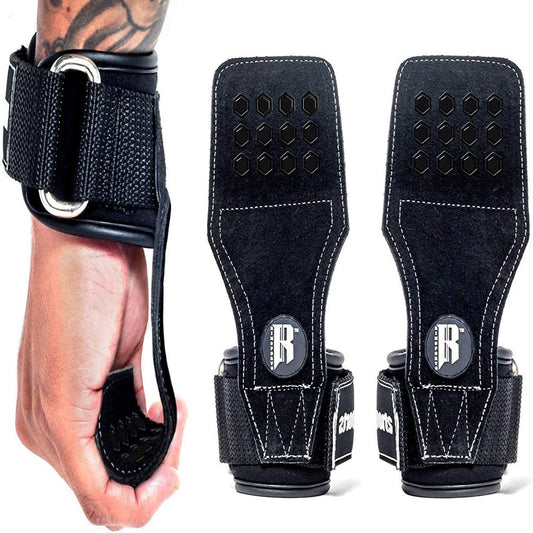 Weight Lifting Grips with Wrist Straps