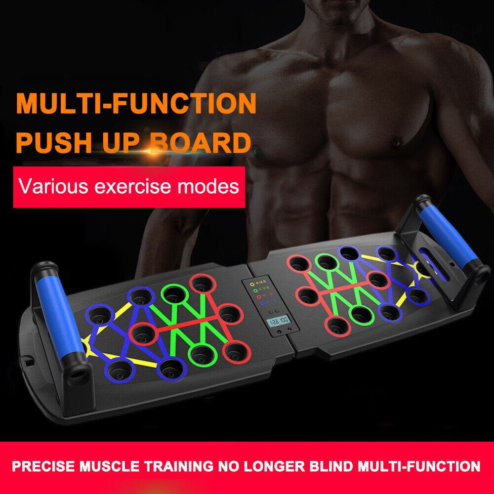 Push up Board, Portable Multi-Function Foldable 10 in 1 Push up Bar