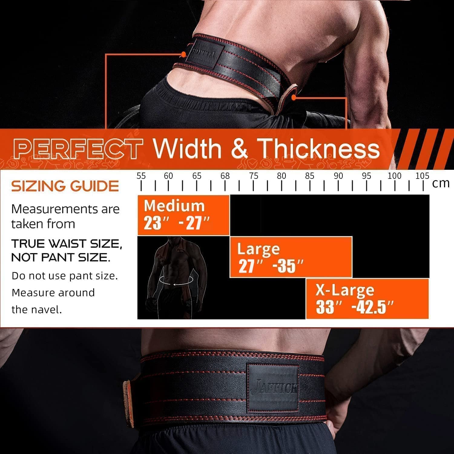 Genuine Leather Weight Lifting Belt 