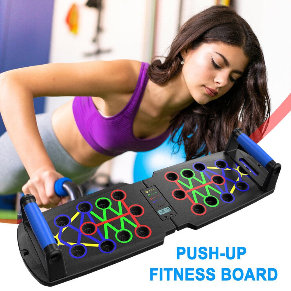 Push up Board, Portable Multi-Function Foldable 10 in 1 Push up Bar